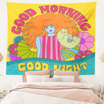 80's Aesthetic Colorful Sunshine Tapestry