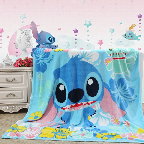 Lilo and Stitch Floral Blanket