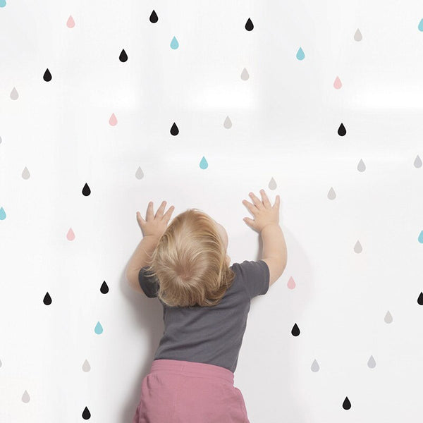 Kid's Room Raindrops Wall Decals