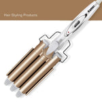 Triple Barrel Professional Curling Iron