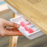 Self-Adhesive Under-Drawer Table Storage