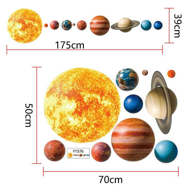 Planets of the Solar System Wall Decals