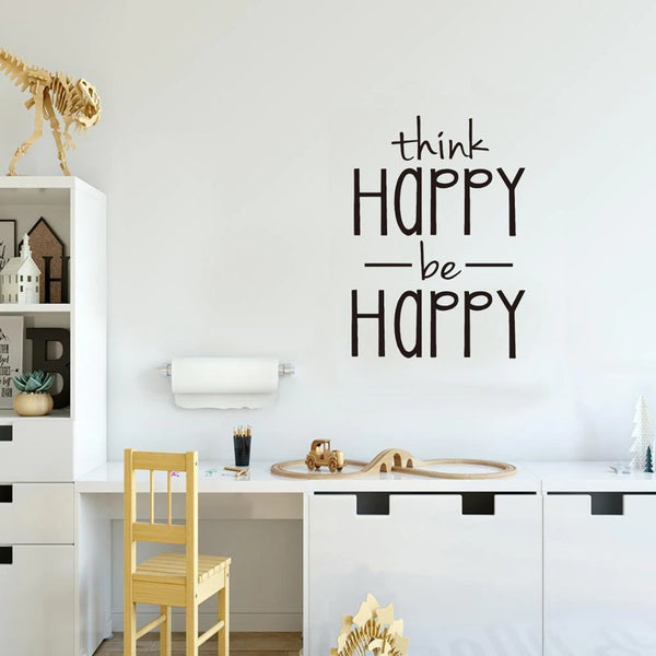 Think Happy Be Happy Creative Wall Decal