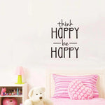 Think Happy Be Happy Creative Wall Decal