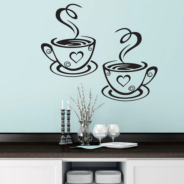 Coffee Cups Wall Stickers